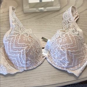 Lace balconette bra